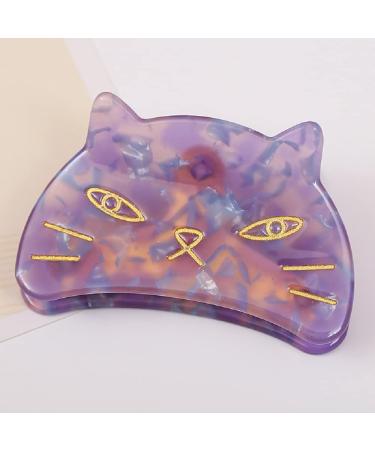 Cute Cat Hair Clips for Girls and Women - Set of 2 Claw Clips | Acetate Hair Accessories - Buy Online on GoSupps.com