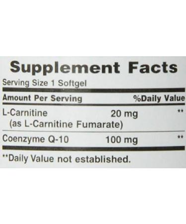 Nature's Bounty CoQ10 100mg + L-Carnitine Twin Pack - Heart Health Support - 120 Softgels - Buy Online on GoSupps.com