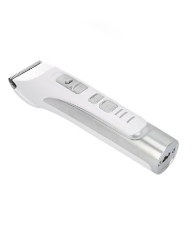 Powerful Motor Electric Hair Trimmer Lithium-ion Battery Fast Charging Indicator Light Adjustable Fine Tuning (White)