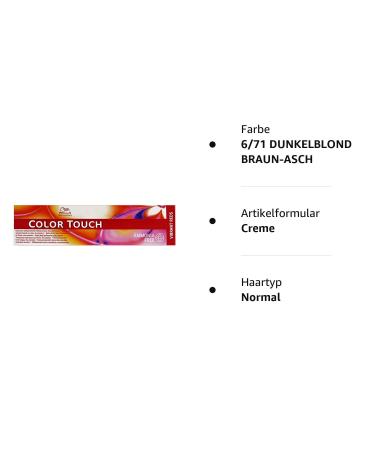Wella Color Touch 6/71 Dark Blonde Brown-Ash 60ml - Buy Online | International Shipping - Buy Online on GoSupps.com