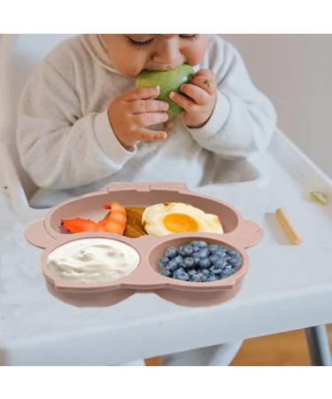 Ysister Children's Silicone Plates with Suction Cup - Non-Slip Baby Plate Set (3 Pieces) for Toddlers and Kids - Perfect for Mealtime - Buy Online on GoSupps.com