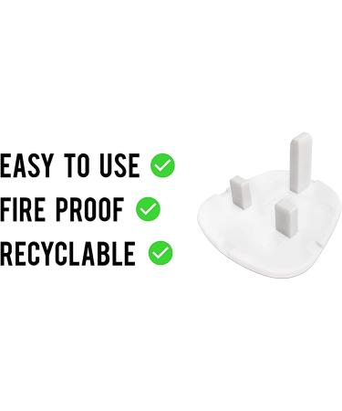 10 Pcs Plug Socket Covers - Baby Safety Proofing Electrical Outlet Guards + Fire & Water Leak Protection - Ideal for Home, Office, School & Hospitals (White) - Buy Online on GoSupps.com