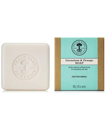 Neal s Yard Remedies Geranium & Orange Soap Soap Bar With Essential Oils Non-Drying Vegan & Cruelty-Free 100g