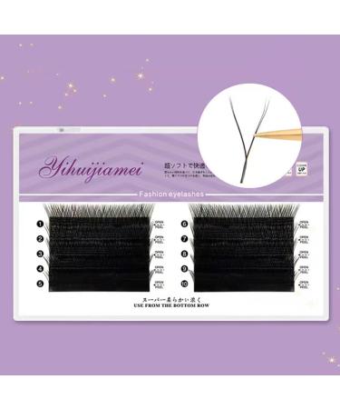 0.05 YY Shape Black Eyelash Extensions | Premade 2D Mink Lashes (12mm) | Soft Thick & Natural Volume Makeup - Buy Online on GoSupps.com