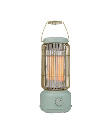 Great Euphoria Electric Heater Retro Birdcage Heater Compact Portable Space Heater Suitable for Offices and Homes 2S Rapid Heating Overheat & Tip-Over Protection Safety 600W Green