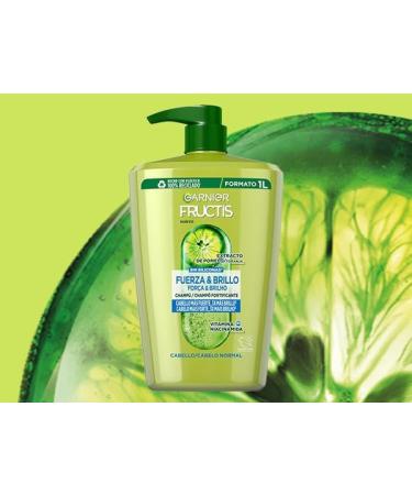  Garnier Garnier Fructis Strength and Shine Shampoo Pack of 2 for Normal Hair (2 x 1L) - Buy Online on GoSupps.com