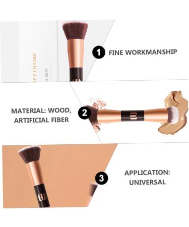 DOITOOL 1pc Double-ended Makeup Brush Wooden Beauty Products Face Miss - Buy Online on GoSupps.com