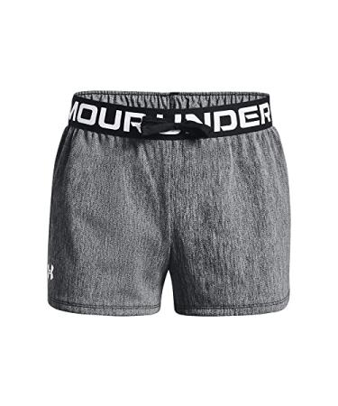 Under Armour Girls' Play Up Twist Shorts Black (001)/Wildflower Medium