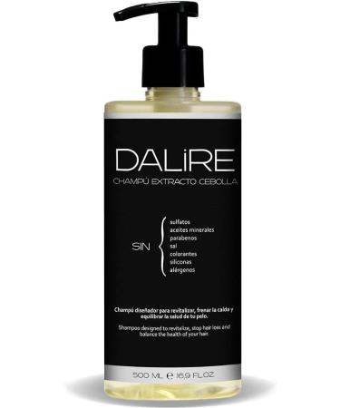 DALIRE ORGANIC ANTI-ONION HAIR LOSS SHAMPOO Without SULFATES or Parabens | 500 ml | Extra Foam | Hair Growth for Men/Women | Silicone Free