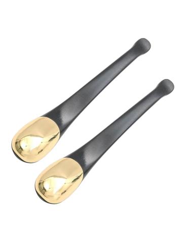 FRCOLOR 2 Pi ces De Massage Spatule Applicatrice De Cr me Cryo B tons Cuill re Outils De Soins De La Peau Lotion Pour Le Corps Applicateur Vraiment M tal Les Yeux Cosm tique