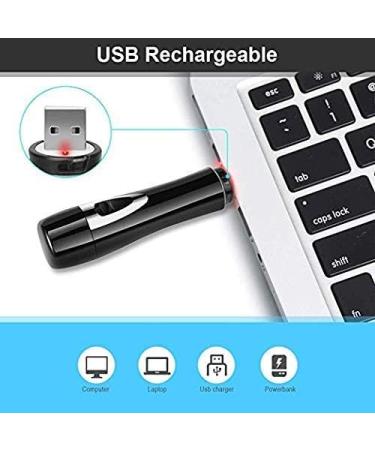 Painless 4 in 1 USB Rechargeable Waterproof Facial Hair Trimmer for Women - Eyebrow & Nose Hair Removal (Black) | International Shipping Available - Buy Online on GoSupps.com