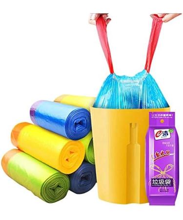 Auto Close Garbage Bag Thickened Leak Proof Disposable Plastic Bag Household Kitchen Garbage Cleaning Bag Storage Bag (Color : Black Size : 18pcs) 18pcs Black - Buy Online on GoSupps.com