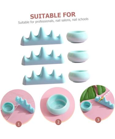 DOITOOL 2 Sets Nail Art Brush Cup Gel Nail Brush Nail Pens Wash Holder Shower Stool Make up Holder Nail Soaking Bowl Nail Brush Wash Holder Nail Brush Rest Plastic Washing Cups Paint Brush - Buy Online on GoSupps.com