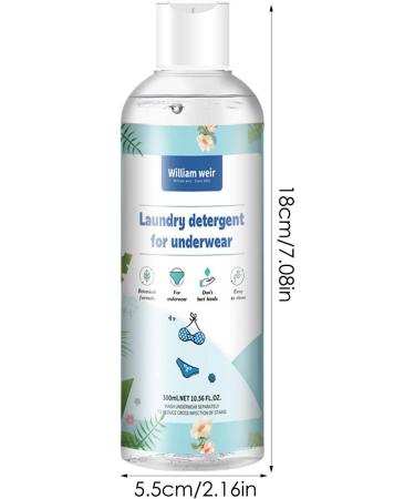 Lingerie Detergent | Natural Mild Lingerie Wash with Lavender Scent | 300ml Underwear Cleaning Liquid Blood Stain Remover for Lingerie Bath Towels Cashmere Rowces - Buy Online on GoSupps.com