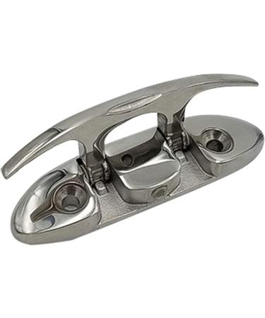 OSTARE Boat Folding Cleats Stainless Steel 4.5" Flip up Dock Cleat Flush Mount Deck Cleat 2pcs - Buy Online on GoSupps.com