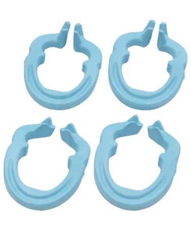 Wudaizhi 4pcs Dental Resin Clamp Ring Separator Ring Contoured Metal Matrix Holder Fixing Clamp Autoclavable