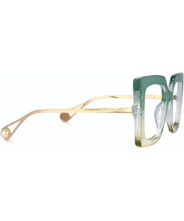 Zeelool Oversized Square Blue Light Blocking Glasses for Women - 100% UV400 Protection - Qatar ZOP01892 - Buy Online on GoSupps.com