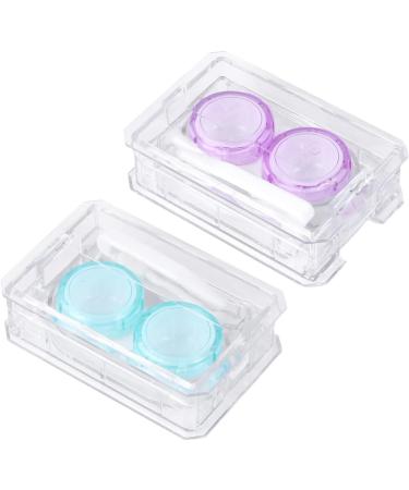Solustre 4-Piece Mini Container Set for Colored Contact Lenses | Eye Care Holder & Carrying Bag - Buy Online on GoSupps.com