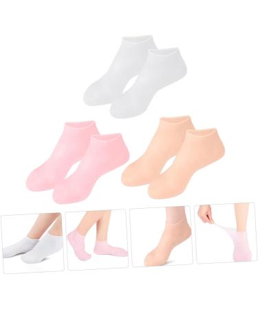 DOITOOL 3 Pairs Gel Socks Low Cut Socks Women Care Foot Socks Daily Care Socks Anti- Moisturizing Mens Sock Foot Care Socks Womens Toe Socks Lined Socks Women's Nursing Cover Feet Sebs - Buy Online on GoSupps.com