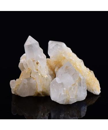 1PCS Natural Crystal Raw Quartz Cluster Clear White Stone Crystal Point Specimen Home Decor Raw Crystals - Buy Online on GoSupps.com