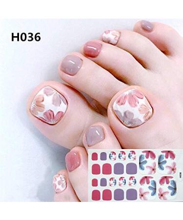 WOKOTO Gradient Toe Nail Polish Strips & Stickers Kit - 20 Sheets, Colorful Glitter Toenail Wraps with 22 Tips Per Sheet + Nail File - Perfect for Women's Nail Salon Manicure - Buy Online on GoSupps.com