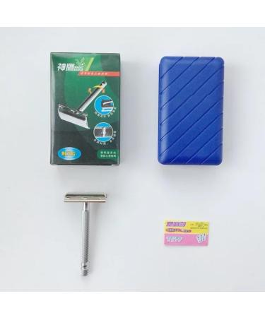 Premium Stainless Steel Manual Razor & Elegant Storage Box - Perfect Gift for Fathers & Gentlemen - Buy Online on GoSupps.com