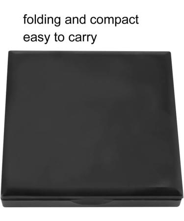 Folding LED Makeup Mirror Dimmable Design Pocket Size Scratch And Shock ABS + Glass LED Pocket Mirror Lady for Girl(black) - Buy Online on GoSupps.com