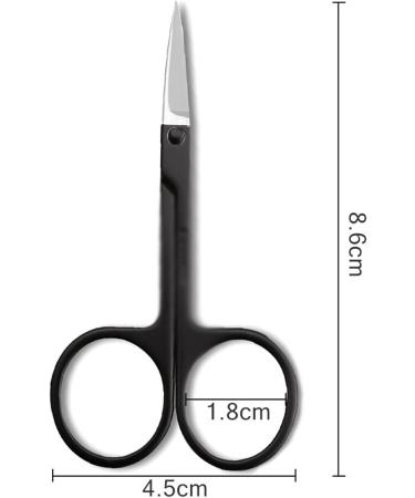 Craft Scissors Professional Eyebrow Scissor for Nails Eyebrow Nose Eyelash Cuticle Stainless Steel Scissors Curved Pedicure Makeup Tools Scissors - Buy Online on GoSupps.com