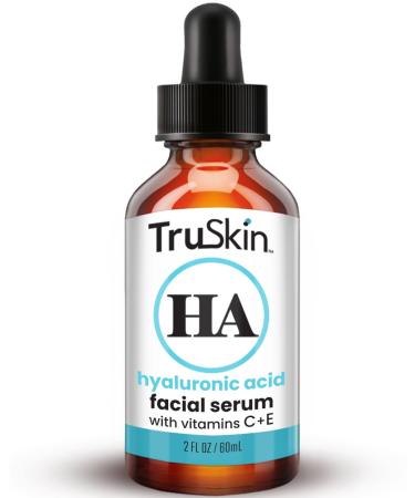 TruSkin Hyaluronic Acid Serum for Face + 7 Ultra Hydrating Ingredients Best Face Serum for Moisturizing Plumping & Smoothing of Fine Lines 2 fl oz 2 Fl Oz (Pack of 1)