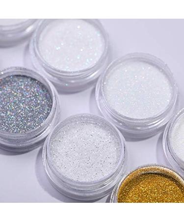 1 Box Nail Glitter Powder Pearl Shinning Pigment Nail Art Uv Gel Polish Decoration Dust Manicure Accessories Pink - Buy Online on GoSupps.com