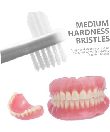 Beaupretty 15 STK Toothbrush Prosthesis Cleaning Device | Double-Sided Cleaner for Dentures & Braces - Adult Plastic Brush - Buy Online on GoSupps.com