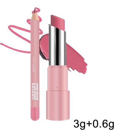 Moisturizing Lip Balm - Tinted Lipstick Waterproof Matte Balm Long-Lasting Non-Sticky for Cold Winter Care and Daily Makeup - Buy Online on GoSupps.com