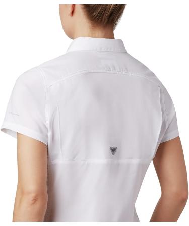Columbia Women's Lo Drag Short Sleeve Shirt - White, XL - Buy Online on GoSupps.com