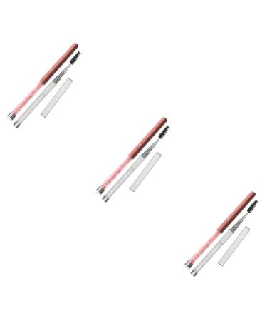 Ipetboom 6 Pcs Grafting Eyelash Brush Mascara Eyelash Spoolie Brush Eyebrow Brush Eyeliner Liquid Liner Eyelash Applicator Tool Eyebrow Spoolie Brush Lash Spooly for Eyelash Extensions 16.7X1.2CMx3pcs Assorted Colorx3pcs