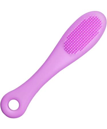 Grooming Brush for Cat Chin | Grooming Chin Scrubber Soft Chin Brush | Non-Slip Cleaning Brush Finger Multifunctional Pet Supplies for Cats Purple - Buy Online on GoSupps.com