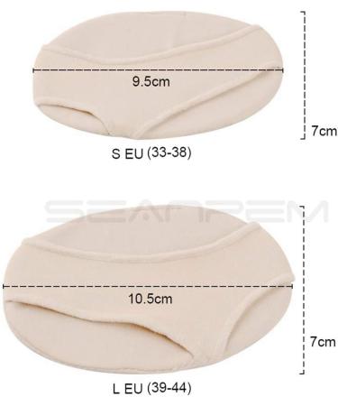 Buy Anti-Grinding Forefoot Pillow & Silicone Toe Pad for Ballet Dance | Pain Relief Sock Inserts - Small Beige - Buy Online on GoSupps.com