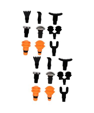 Minkissy 2 sentences 9 pieces massage head with fascia deep tissue massage attachments body massage head massage devices massage accessories fittings board deliveries 9-part suit fitness