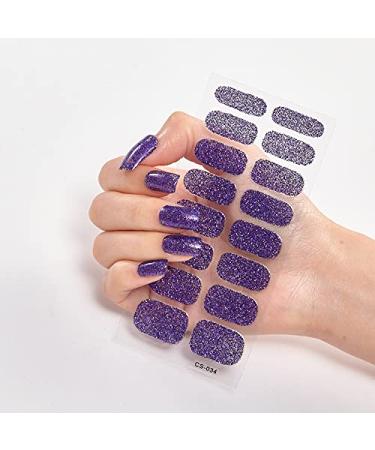 8 Sheets 128 Pieces Full Cover Nail Art Stickers - Self-Adhesive Solid Color Strips for Women | Real Nail Polish Decal Strips - International Shipping Available - Buy Online on GoSupps.com