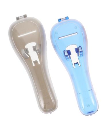 Doitool 2 Series-Box Razor Storage Box Razor Men's Travel Setui For Razor Reiser Sasamers For Men Razor Covering For Travel Electric STK Travel Organizer 16.5x6x3.5cm Blue Gray