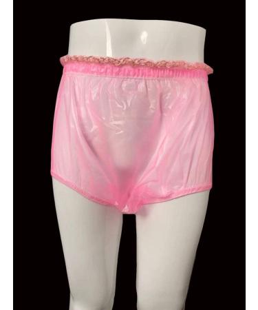 Haian ABDL XXL Transparent Pink Locking Plastic Pants - Pull-On Design - Buy Online on GoSupps.com