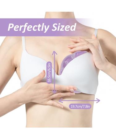 NEWGO Breast Ice Pack 2 Pack - Hot Cold Therapy Gel Pads for Nursing Mothers - Pain Relief After Breast Surgery - Mastitis Relief - Soft Plush Backing (Purple) - Buy Online on GoSupps.com