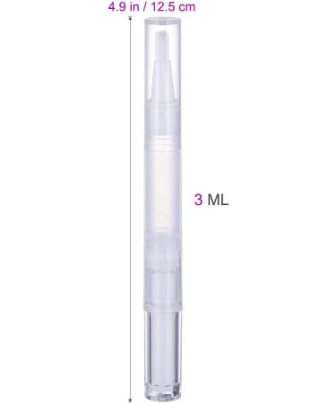 Frcolor 3ml Nail Twist Pens - Set of 5 Empty Transparent Nail Oil Applicators with Brush Tip for Eyelash Growth - Cosmetic Container Tube - Buy Online on GoSupps.com