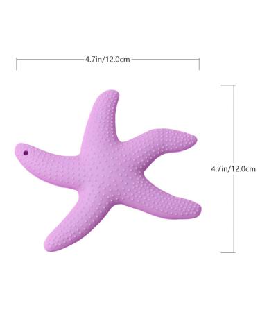 Healifty Silicone Baby Teether Toy - BPA Free Teething Toy for Babies 0-6 Months - Hand Pacifier for Sucking Needs  Sore Gums 2pcs Purple 2pcs - Buy Online on GoSupps.com