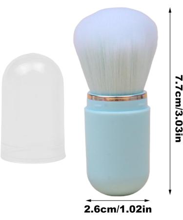 Retractable Cosmetic Brush - Travel Face Brush Retractable Blush Brush | Portable Makeup Tools Powder Foundation Applicator Compact Face Brush with for Foundation Blush Bronzer Powder blue - Buy Online on GoSupps.com