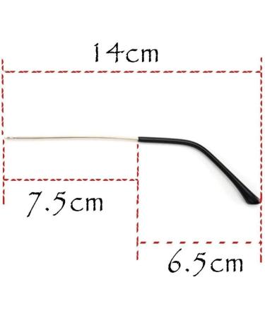 Ranara Replacement Glasses End Tips - Vintage Metal Frames Spare Arms & Accessories - Black - Buy Online on GoSupps.com