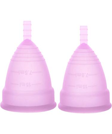 Premium Large Violet Soft Menstrual Cup - Reusable Silicone Flexible & Comfortable - 12-Hour Use Alternative to Tampons - Buy Online on GoSupps.com