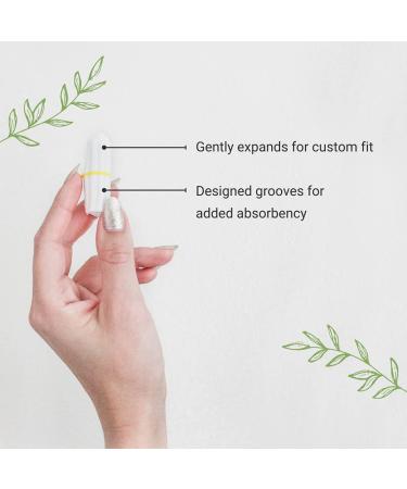Veeda 100% Natural Cotton Applicator-Free Regular Tampons Unscented - 32 Count Pack - Buy Online on GoSupps.com