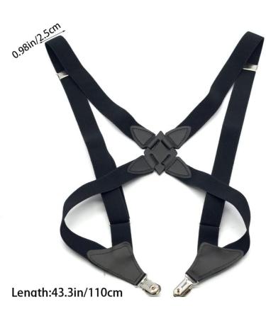 Onsinic Men's X-Shape Elastic Adjustable Suspenders - Clip-On Braces for Adults | Stylish Clothing Accessories - Buy Online on GoSupps.com