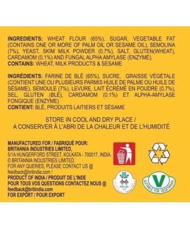 Britannia Toastea Suji Rusk 10.75oz (305g) - Pack of 6 | Crispy Suji Rusk for Tea Time Snack - Buy Online on GoSupps.com