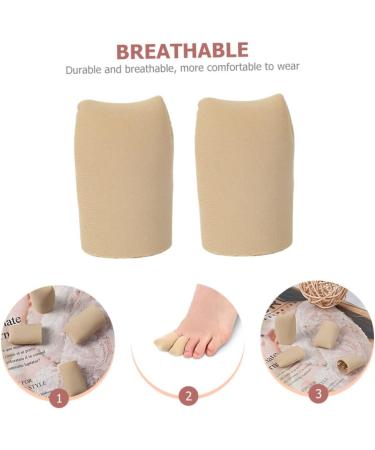 KOMBIUDA 2pcs Elastic Silicone Toe Covers - Anti-wear Toe Tubes Sleeves for Toe Protection - 2.5x4cm - Buy Online on GoSupps.com